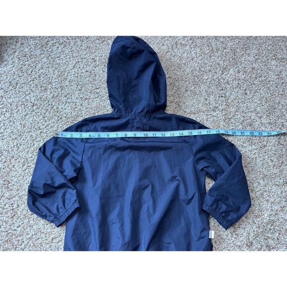 BABY GAP Boys Navy Blue Lightweight hooded Windbreaker jacket, size 4 - Picture 6 of 11